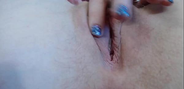  Chipped Fingernail Polish Closeups And Glass Dildo Orgasm